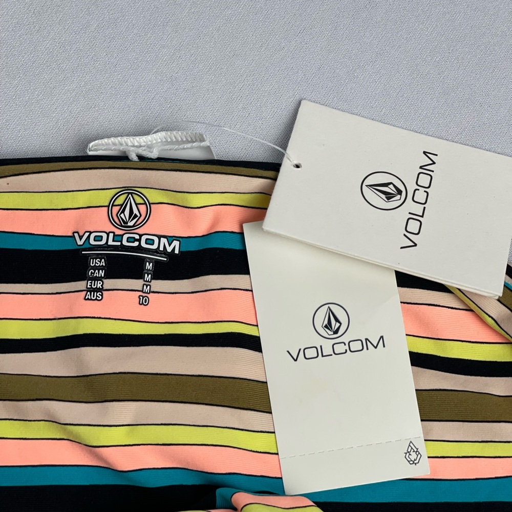 Volcom NWT Women's Salty Air Full Bikini Bottom Yellow – Size Medium (NWT)